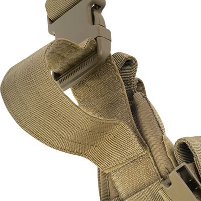 Kabura pistoletowa TACTICAL na udzie COYOTE