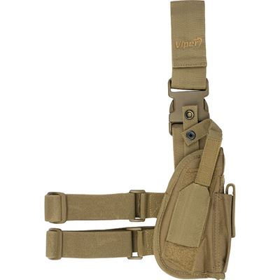 Kabura pistoletowa TACTICAL na udo COYOTE