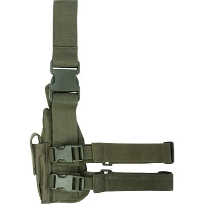 Kabura pistoletowa TACTICAL na udzie ZIELONA