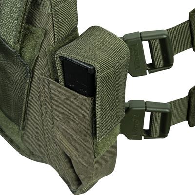 Kabura pistoletowa TACTICAL na udzie ZIELONA