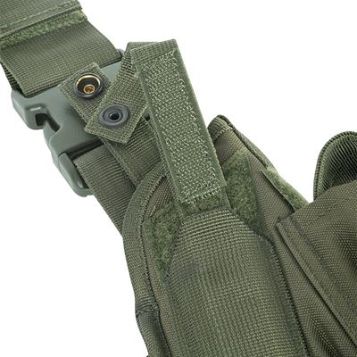 Kabura pistoletowa TACTICAL na udzie ZIELONA