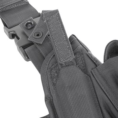 Kabura pistoletowa TACTICAL na udo TITANIUM GREY