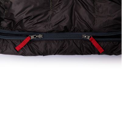 Śpiwór puchowy VIKING 300 GREEN-BLACK rozmiar 180cm RIGHT