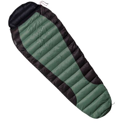 Śpiwór puchowy VIKING 300 GREEN-BLACK rozmiar 180cm RIGHT