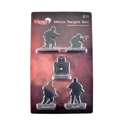 Tarcze metalowe MICRO 5 sztuk CZARNE