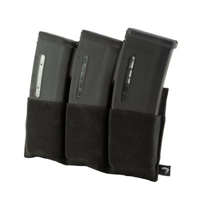 Elastyczna torba otwarta na 3 magazynki M4/M16 CZARNA