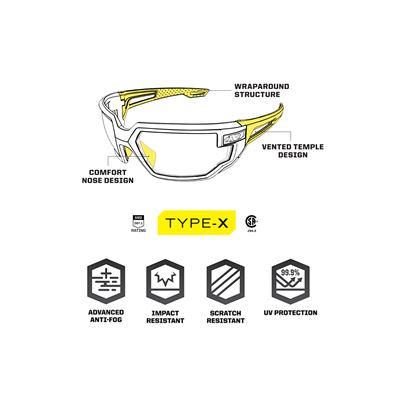 Okulary TYPE-X Vision PRZEZROCZYSTE