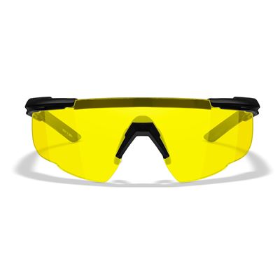 Okulary strzeleckie SABER ADVANCED BLACK z ramką YELLOW