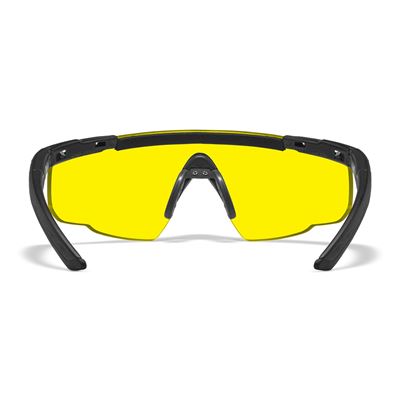 Okulary strzeleckie SABER ADVANCED BLACK z ramką YELLOW