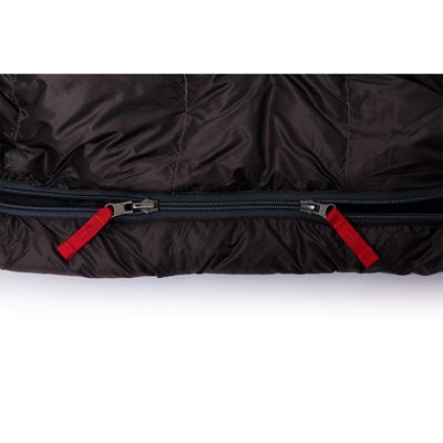 Śpiwór puchowy VIKING 600 BLUE-BLACK rozmiar 195cm LEWY