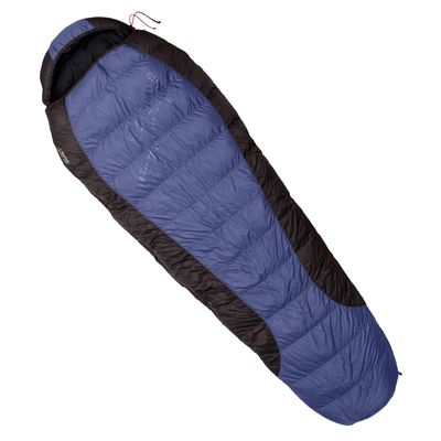 Śpiwór puchowy VIKING 600 BLUE-BLACK rozmiar 195cm LEWY