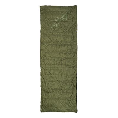 Śpiwór puchowy QUILT 300 calla GREEN-BLACK