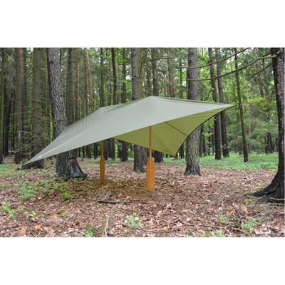 Lekka płachta nylonowa 3x3m SHELTER GREEN