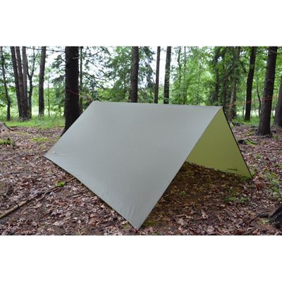 Lekka płachta nylonowa 3x3m SHELTER GREEN