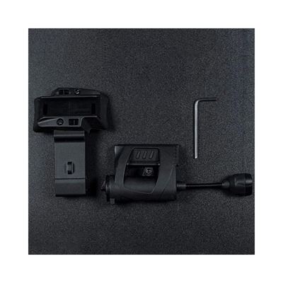 Latarka WST do kasku MPLS 3 kolory + IR LED CZARNA