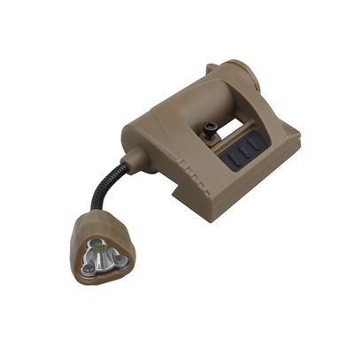 Latarka WST do kasku MPLS 3 kolory + IR LED PÍSKOVÁ