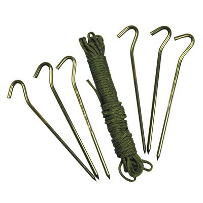 Zestaw kotwiczący / 6x Al pin + 10m linki PARA /