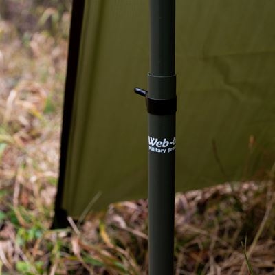 Telescoping Web-Tex tent pole