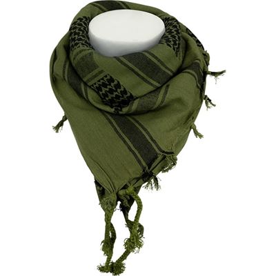 Chusta SHEMAGH OLIVOVO-CZARNA Web-tex WSHEMGB 2