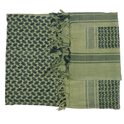 Szalik SHEMAGH OLIVE-BLACK