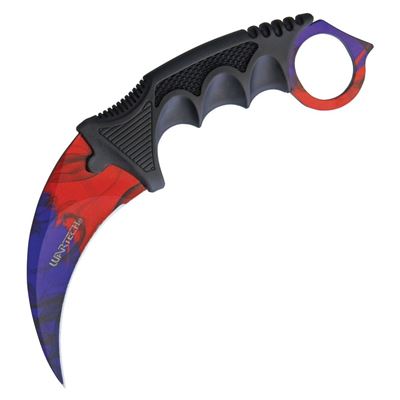 Nóż KARAMBIT stałe ostrze KOLOROWY