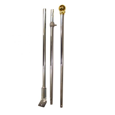 Maszt flagowy 170 cm SREBRNY
