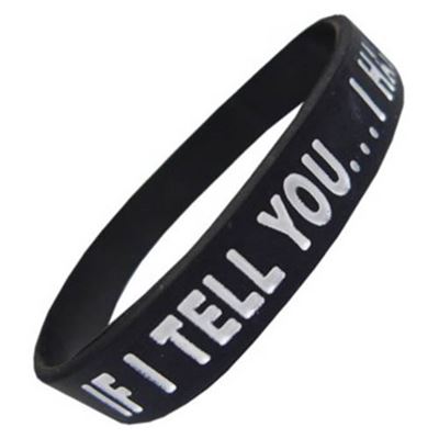 Bransoletka IF I TELL YOU elastic BLACK