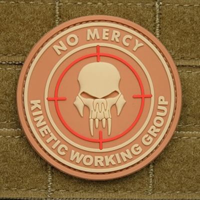 Patch NO MERCY - Plastikowa DESERTOWA GRUPA KINETYCZNA