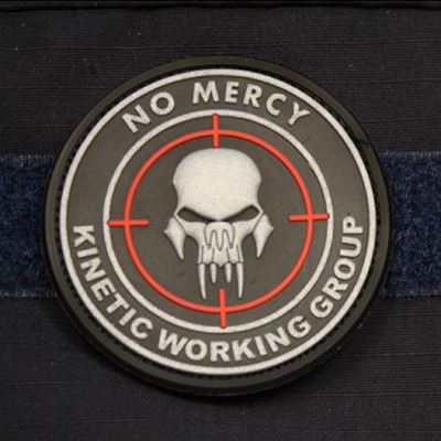 Patch NO MERCY - KINETIC GROUP plastik BLACK