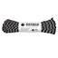 PARACORD nylonowa linka 550LB ø 4 mm / 30 m CZARNA z gwintem refleksyjnym