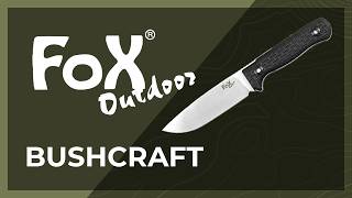 Youtube - Nóż FOX OUTDOOR BUSHCRAFT z pochwą kydexową - Military Range